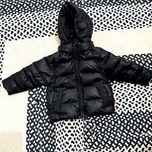 One kid car seat coat - black - size 2 - down